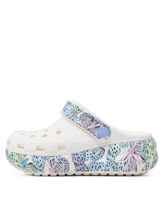 Crocs Crocs Ciabatte Classic Cutie Butterfly Clog K 208298 Bianco