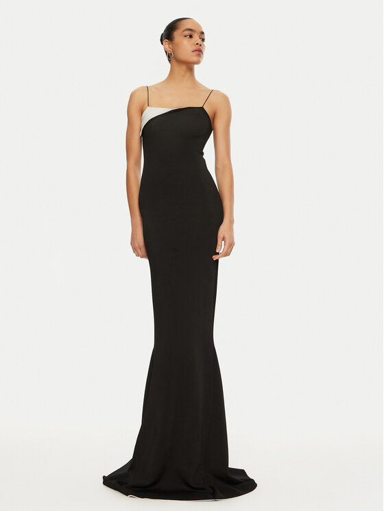 JACQUEMUS JACQUEMUS Kötött ruha 24E241KN449 Fekete Regular Fit