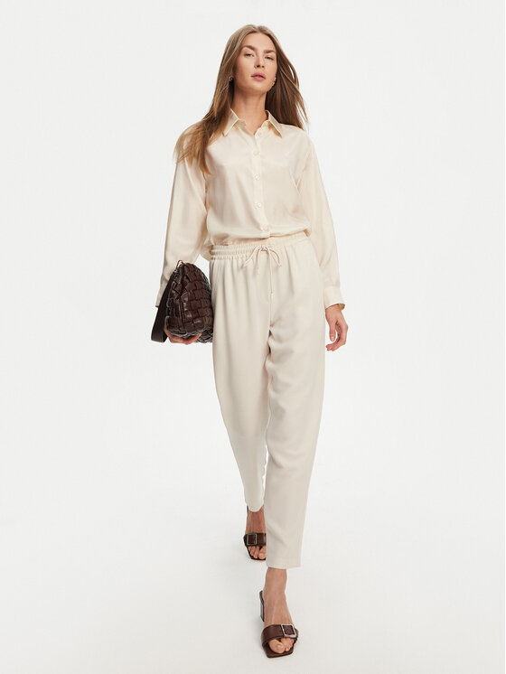 Marella Marella Jogginghose Abitata 2513131045 Écru Regular Fit