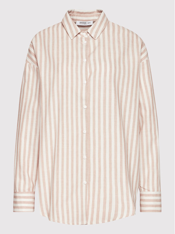 DeeZee DeeZee Hemd Story EMT004 Beige Oversize