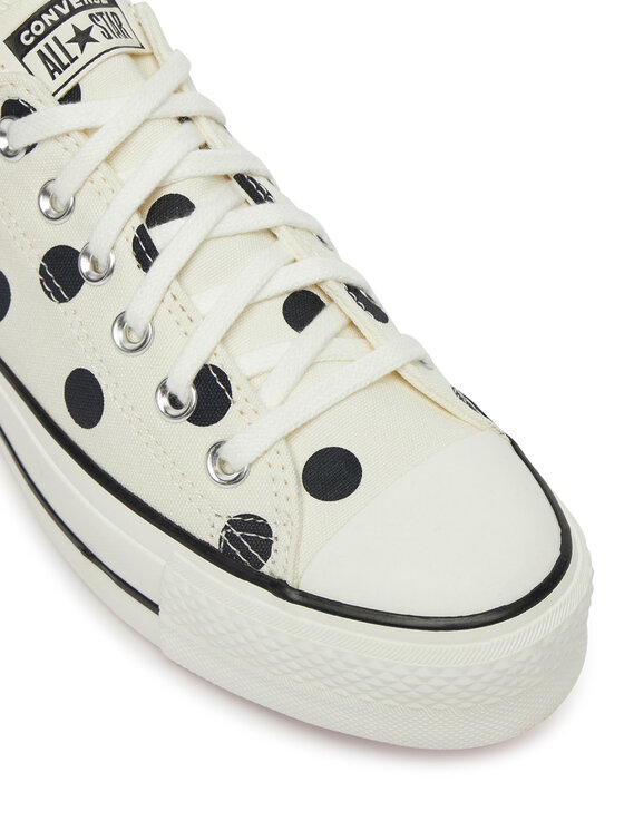 Converse Converse Trampki Chuck Taylor All Star Lift Platform Polka Dots A10689C Beżowy