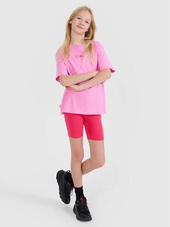 4F 4F T-shirt 4FJRSS25TTSHF2821-54S Rosa Oversize