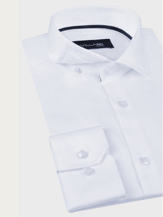 VILLARO VILLARO Koszula 007DSLIM Biały Slim Fit