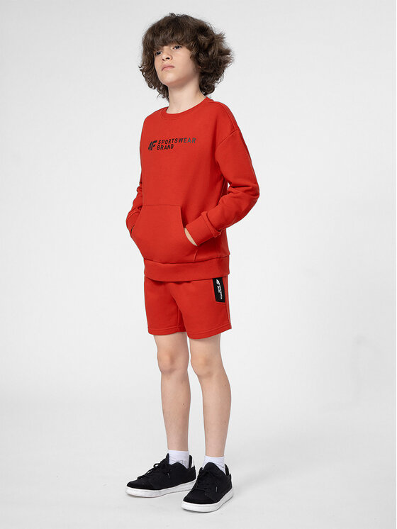 4F 4F Sportske kratke hlače 4FJSS23TSHOM049 Crvena Regular Fit