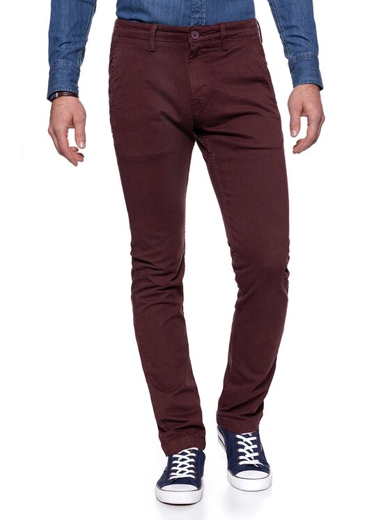 Lee Lee Pantaloni chino CHINO Rosso Slim Fit