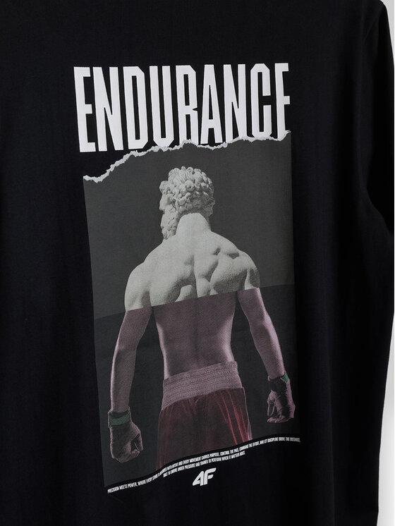 4F 4F T-Shirt STUDIO 4F Czarny Regular Fit