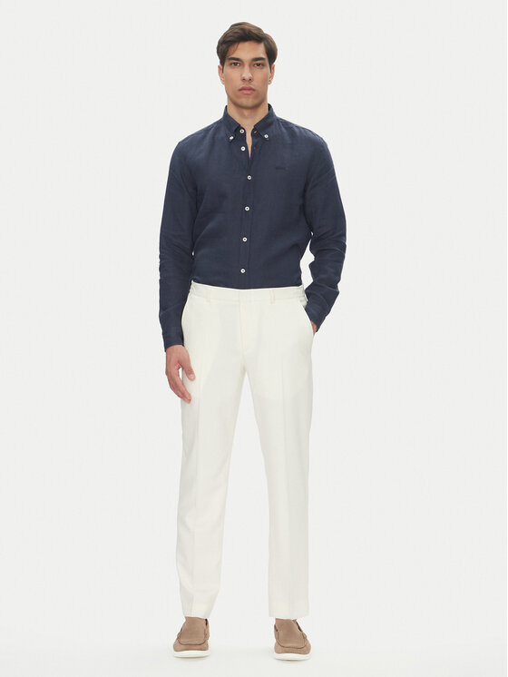 BOSS BOSS Košeľa H-Roan-Bd-E-C1 50520283 Tmavomodrá Slim Fit
