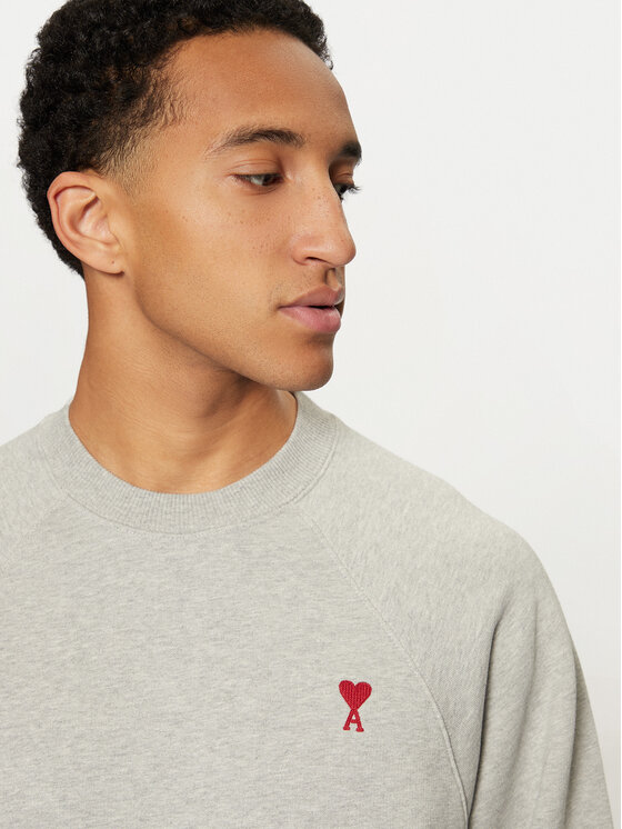 AMI PARIS Sweatshirt BFUSW005.747 Grau Regular Fit Modivo