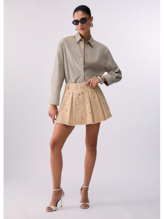 Liu Jo Liu Jo Minigonna WA6186T433AX0762 Beige Regular Fit