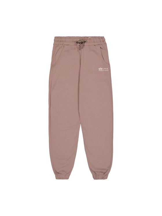Alpha Industries Alpha Industries Joggery Embroidery Regular Jogger Brązowy Regular Fit