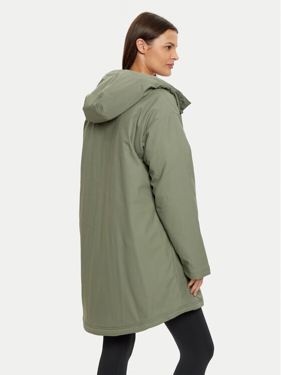 Roxy Roxy Neperšlampanti striukė Rain Road ERJJK03608 Žalia Regular Fit