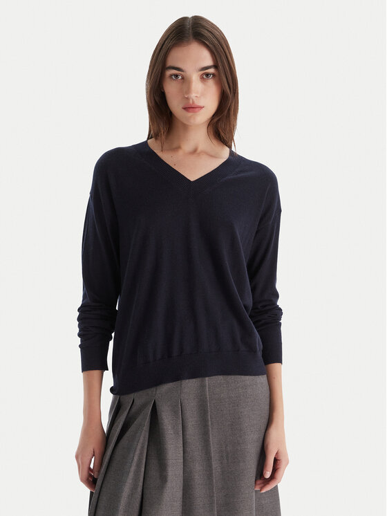 Weekend Max Mara Weekend Max Mara Svetr Fiocchi 2525366042 Tmavomodrá Regular Fit