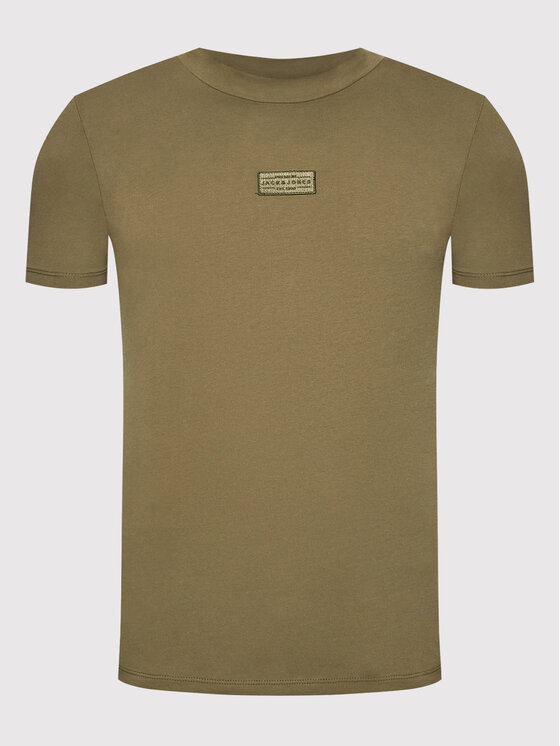 Jack&Jones PREMIUM Jack&Jones PREMIUM T-Shirt Frontier 12197620 Zielony Regular Fit