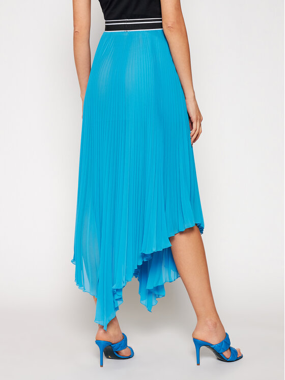 Patrizia Pepe Patrizia Pepe Plisseeseelik 2G0805/A3ZQ-C863 Sinine Regular Fit