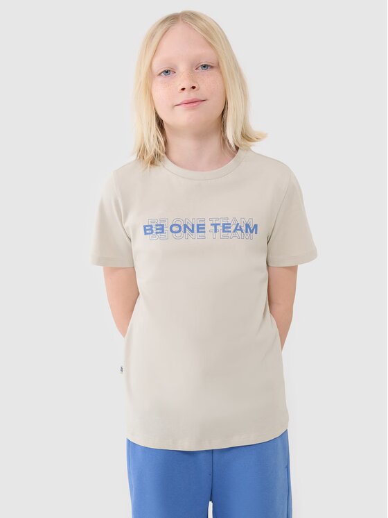 4F 4F T-Shirt 4FJWSS25TTSHM2186-12S Biały Regular Fit