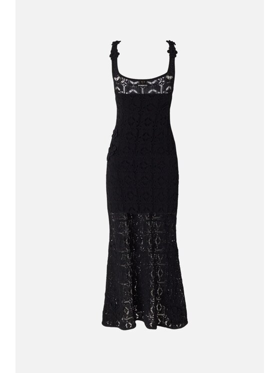 PINKO PINKO Každodenní šaty Juncus Abito Černá Slim Fit