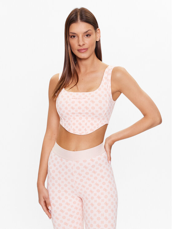 Guess Guess Top grudnjak V3YP01 MC04N Ružičasta