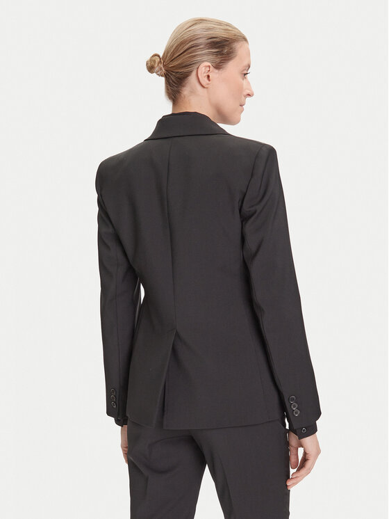 Weekend Max Mara Weekend Max Mara Marynarka Lamine 2525046041 Czarny Regular Fit