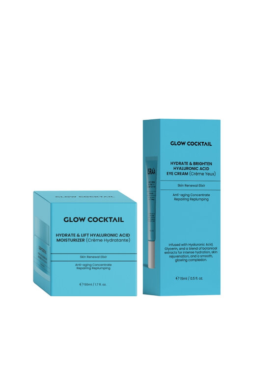 Glow Cocktail Glow Cocktail Krem HA Lift + Krem Pod Oczy Brightening Zestaw do pielęgnacji skóry