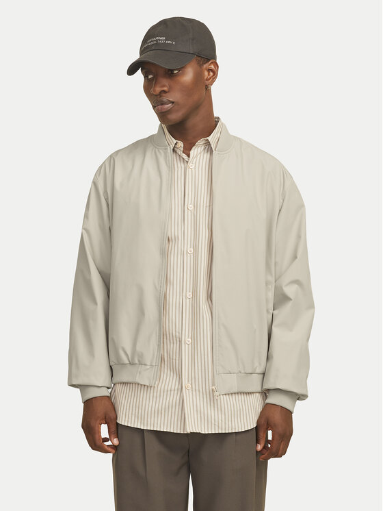 Jack & Jones Bomber dzseki Echarge 12268608 Bézs Regular Fit