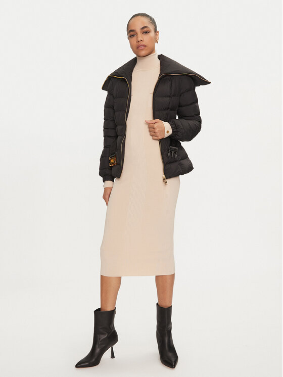 Elisabetta Franchi Elisabetta Franchi Geacă din puf PI-76D-46E2-X680 Negru Regular Fit