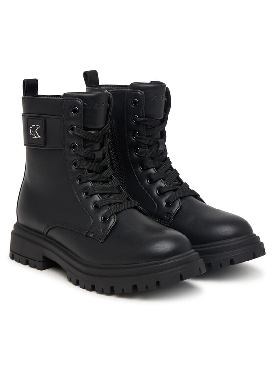 Calvin Klein Calvin Klein Žygio batai Lace-Up Bootie V3A5-83420-1355 Juoda