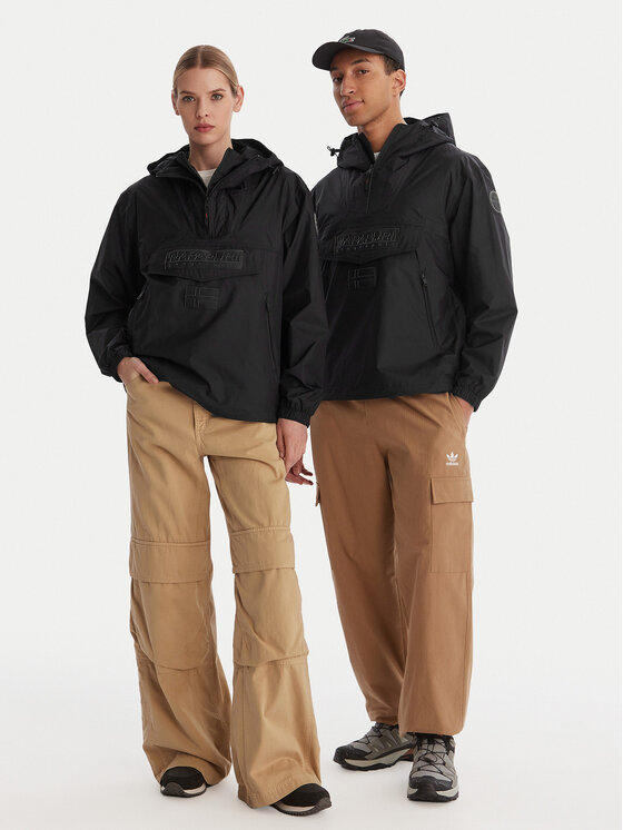 Napapijri Napapijri Anorak stiliaus striukė RF Next WB NP0A4FI3 Juoda Loose Fit