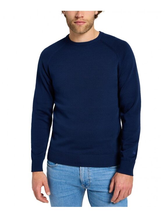 Lee Lee Sweter RAGLAN SWEATER 112355671 Granatowy Regular Fit