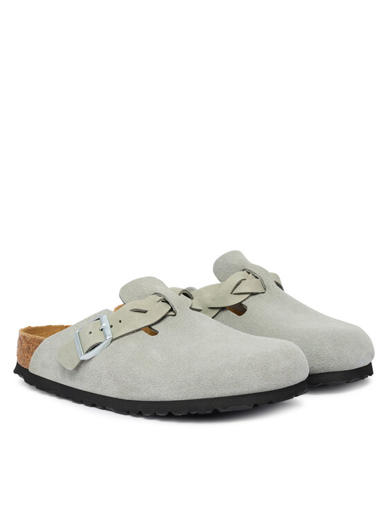 Birkenstock Birkenstock Natikači Boston Braided 1032933 Svetlo siva