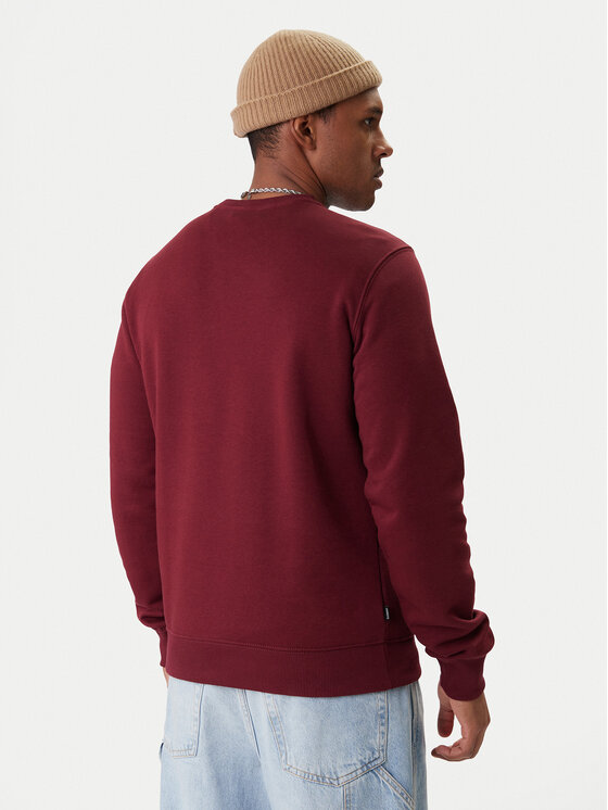 Element Element Pulóver ELYFT00197 Bordó Regular Fit