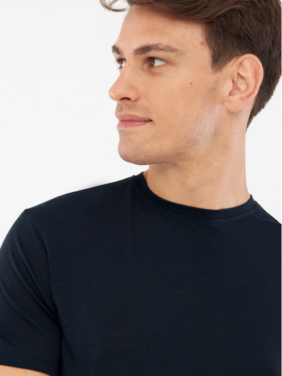 Viking Viking T-Shirt Salen Granatowy Regular Fit