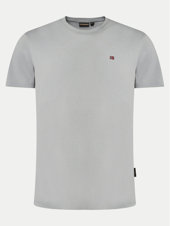 Napapijri Napapijri Тишърт Salis NP0A4H8D Сив Regular Fit