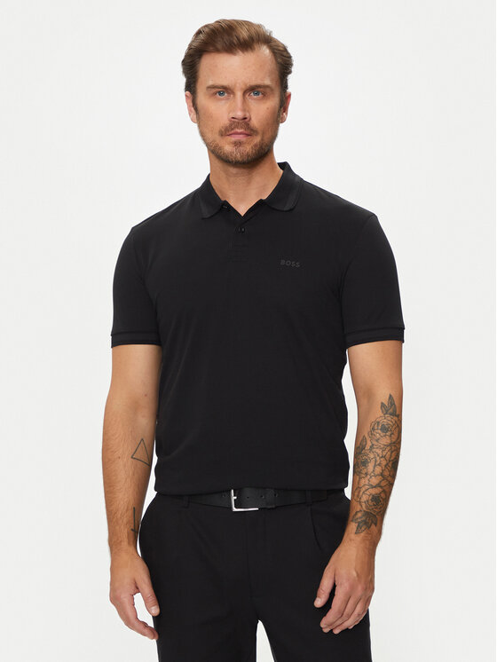 Boss Polo Majica Pio 1 50507583 Črna Regular Fit