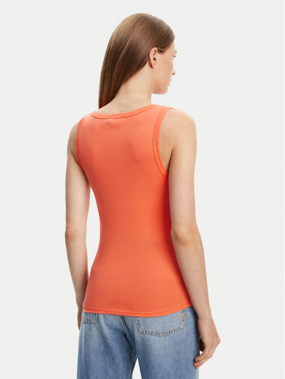 United Colors Of Benetton United Colors Of Benetton Top 3GA2DH010 Pomarańczowy Slim Fit