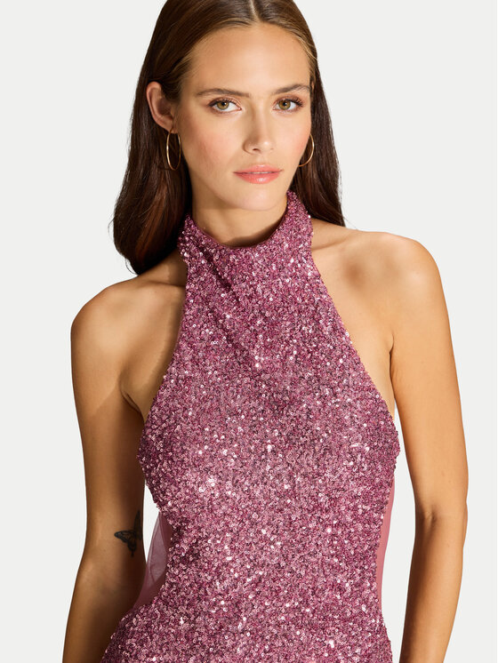 Hey Kyla Hey Kyla Večerné šaty 5AJ006HK Ružová Slim Fit