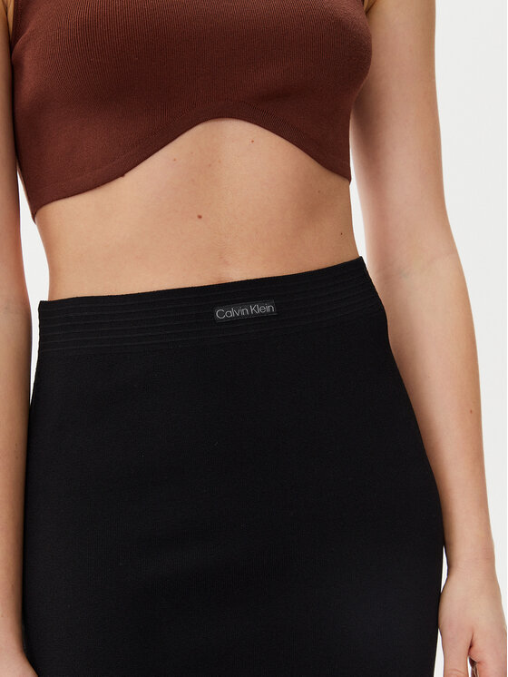 Calvin Klein Jeans Calvin Klein Jeans Пола тип молив J20J225527 Черен Slim Fit