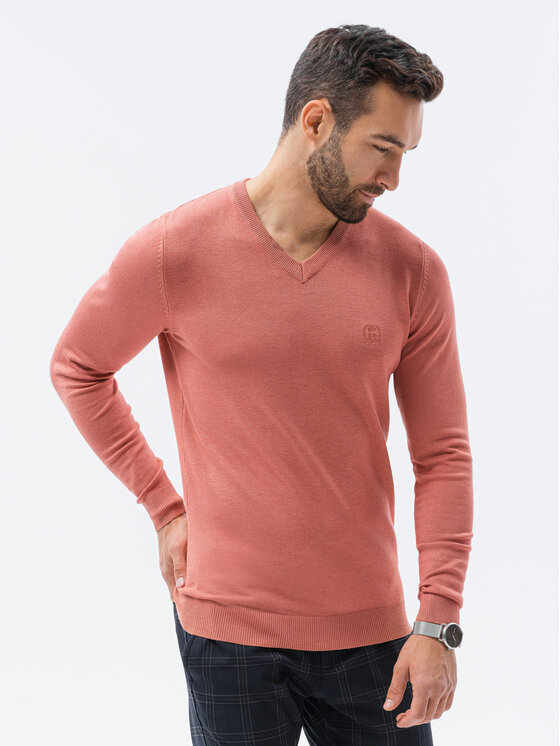 Ombre Ombre Svetr E191 Růžová Regular Fit