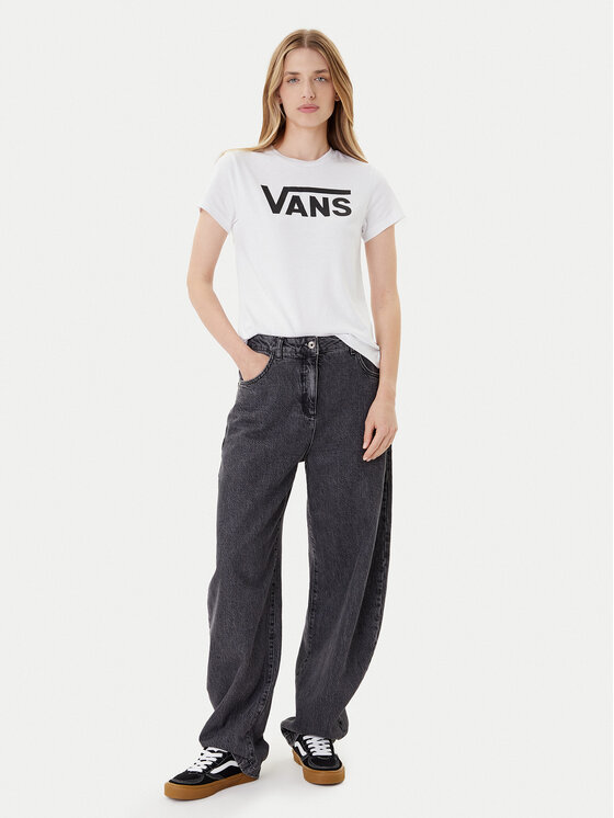 Vans Vans T-särk Wm Flying V Crew Tee VN0A3UP4 Valge Regular Fit