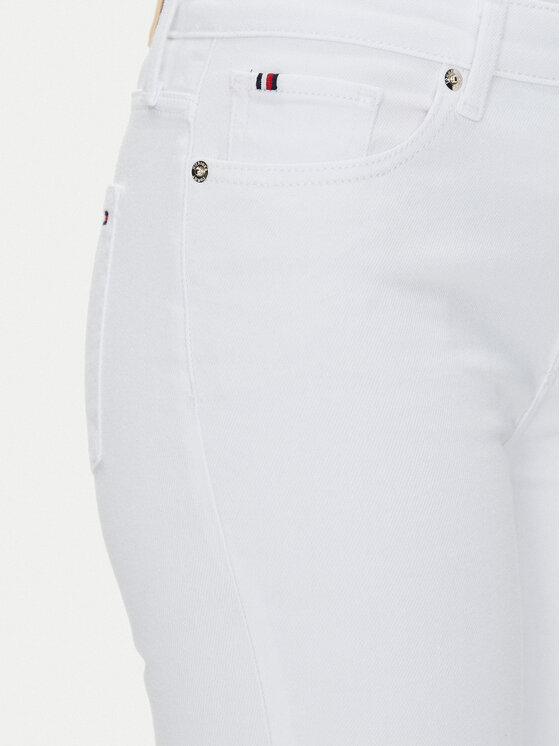 Tommy Hilfiger Tommy Hilfiger Traperice Bootcut Rw White WW0WW44362 Bijela Regular Fit