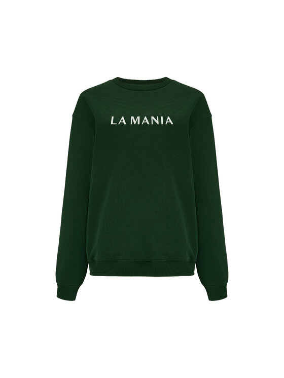 La Mania La Mania Felpa HAPPY 3 Verde Classic Fit