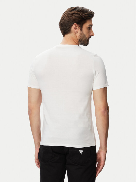 Guess Guess T-Shirt M6YI71 K3745 Weiß Slim Fit