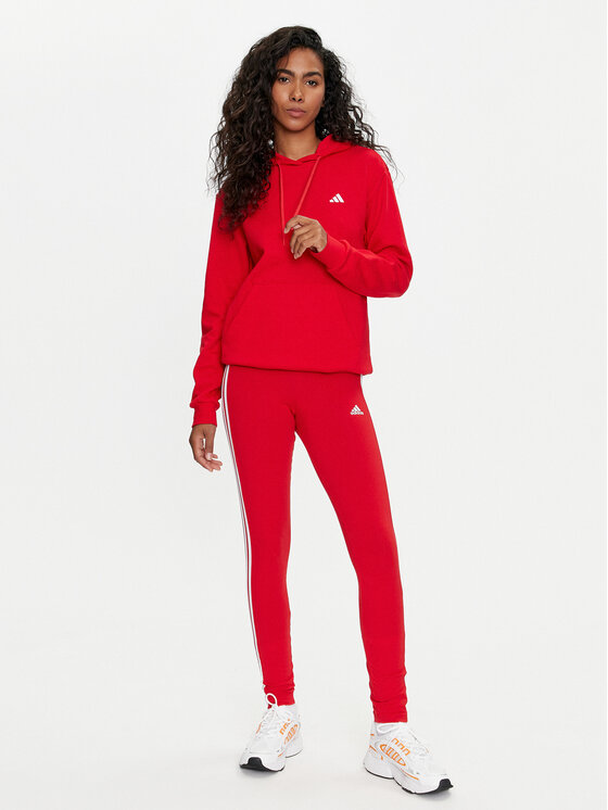 adidas adidas Суитшърт Essentials Small Logo IY1648 Червен Regular Fit