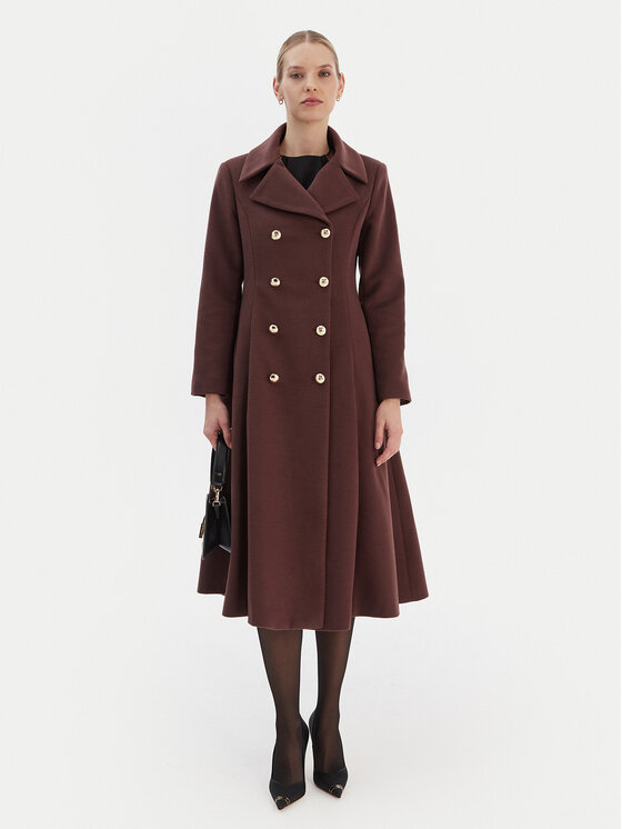 Rinascimento Rinascimento Cappotto di transizione CFC0126730003 Marrone Regular Fit