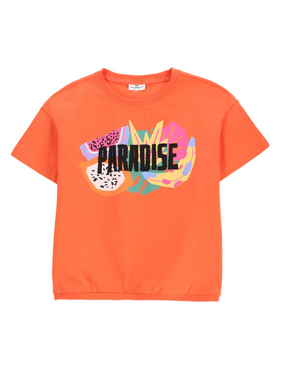Coccodrillo Coccodrillo Tricou WC5143202TGJ Portocaliu Regular Fit