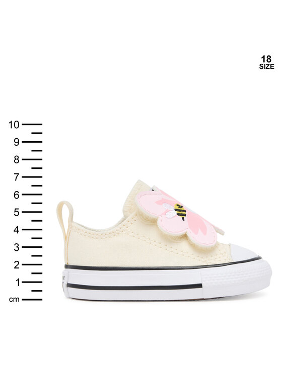 Converse Converse Sportbačiai Chuck Taylor All Star One Strap Embroidered Floral Easy On A13452C Écru