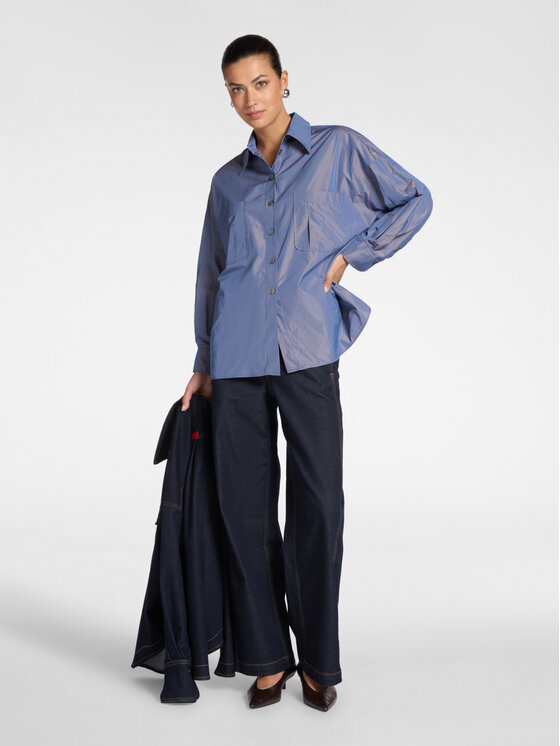 Elena Mirò Elena Mirò Camicia 5407E200114N023 Blu Regular Fit