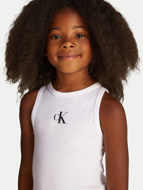 Calvin Klein Jeans Calvin Klein Jeans Top Logo IG0IG02435 Bianco Regular Fit