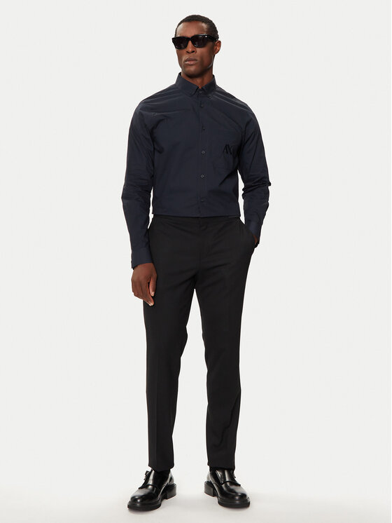 Armani Exchange Armani Exchange Srajca 6DZC21 ZN2VZ 1510 Mornarsko modra Slim Fit