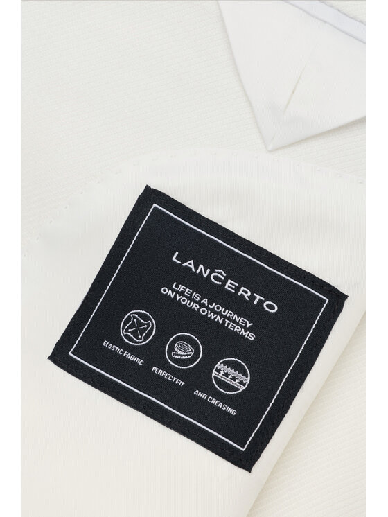 Lancerto Lancerto Marynarka Bobbio MA131126000005 Biały Slim Fit