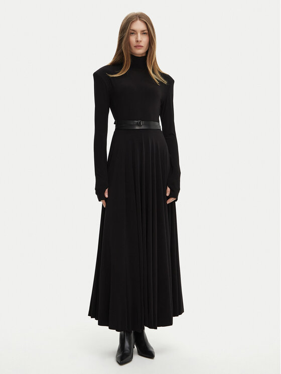NORMA KAMALI NORMA KAMALI Večerní šaty KK3243PLF87001 Černá Slim Fit